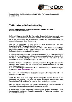 Pressemitteilung November 2013