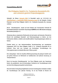 Pressemitteilung Verpackungspreis